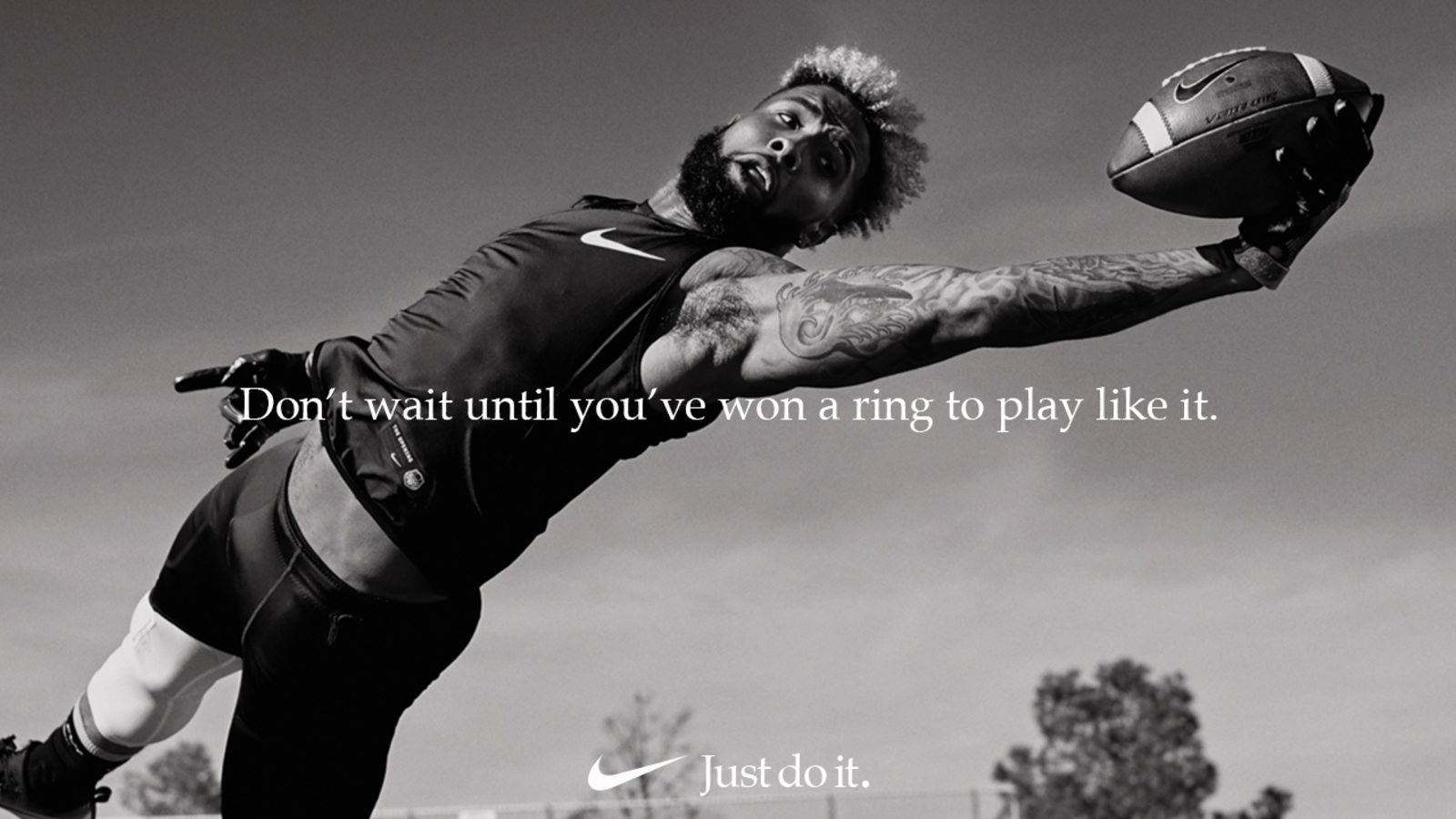 Affiche d'une campagne de Nike Just do it