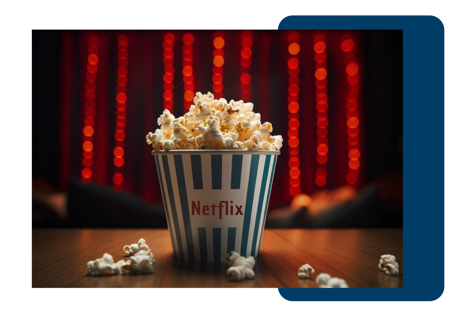 popcorn netflix devant un ecran